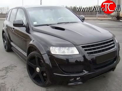 37 849 р. Пластиковый капот Techart Magnum Style 7L Volkswagen Touareg GP дорестайлинг (2002-2007) (Неокрашенный)  с доставкой в г. Нижний Новгород