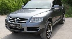 999 р. Реснички на фары RA Volkswagen Touareg GP дорестайлинг (2002-2007) (Неокрашенные)  с доставкой в г. Нижний Новгород. Увеличить фотографию 5