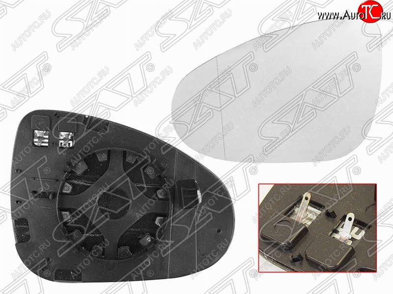 1 389 р. Правый зеркальный элемент зеркала заднего вида SAT (с подогревом)  Volkswagen Touareg  NF (2010-2018) дорестайлинг, рестайлинг  с доставкой в г. Нижний Новгород