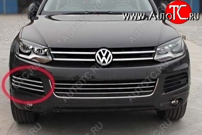 14 399 р. Вставки в боковые воздуховоды перднего бампера СТ Volkswagen Touareg NF дорестайлинг (2010-2014)  с доставкой в г. Нижний Новгород