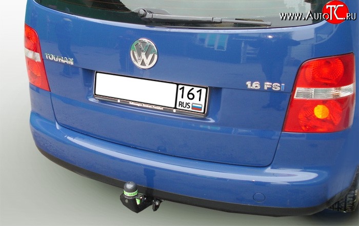 7 799 р. Фаркоп Лидер Плюс Volkswagen Touran 1T дорестайлинг минивэн (2003-2006) (Без электропакета)  с доставкой в г. Нижний Новгород