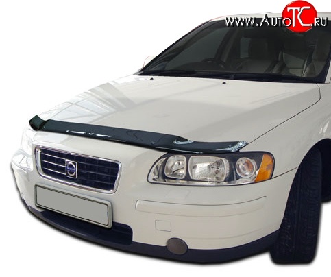 3 299 р. Дефлектор капота NovLine  Volvo S60  RS,RH седан (2000-2010) дорестайлинг, рестайлинг  с доставкой в г. Нижний Новгород