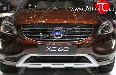 41 799 р. Накладка на передний бампер CT v2 Volvo XC60 (2017-2022) (Неокрашенная)  с доставкой в г. Нижний Новгород