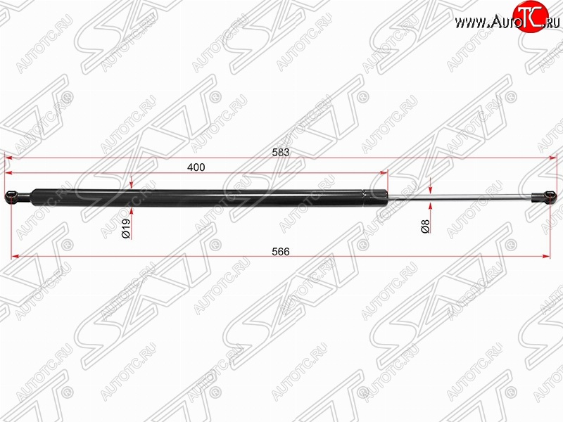 779 р. Газовый упор крышки багажника SAT  Volvo XC60 (2008-2022)  дорестайлинг,  рестайлинг  с доставкой в г. Нижний Новгород