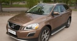 13 399 р. Одинарная защита переднего бампера диаметром 42 мм SLITKOFF Volvo XC60  дорестайлинг (2008-2013)  с доставкой в г. Нижний Новгород. Увеличить фотографию 4