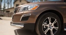 14 499 р. Одинарная защита переднего бампера диаметром 63 мм SLITKOFF Volvo XC60  дорестайлинг (2008-2013)  с доставкой в г. Нижний Новгород. Увеличить фотографию 3