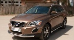 14 499 р. Одинарная защита переднего бампера диаметром 63 мм SLITKOFF Volvo XC60  дорестайлинг (2008-2013)  с доставкой в г. Нижний Новгород. Увеличить фотографию 4