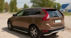 14 999 р. Защита заднего бампера (Ø63 мм волна, нержавейка) Russtal Volvo XC60  дорестайлинг (2008-2013)  с доставкой в г. Нижний Новгород. Увеличить фотографию 8