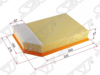 Фильтр воздушный двигателя SAT Volvo (Вольво) XC90 (ИксЦ90)  C (2002-2014) C дорестайлинг, 1-ый рестайлинг, 2-ой рестайлинг